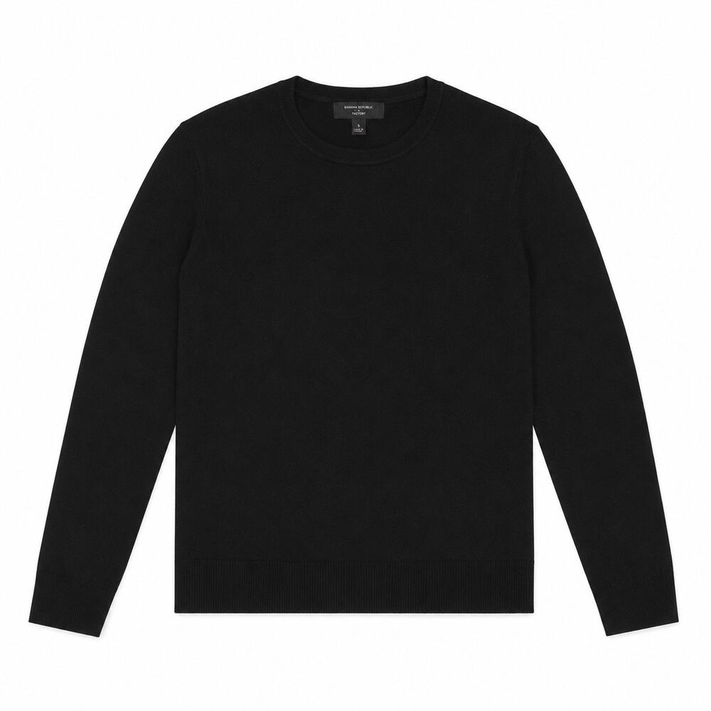 Banana Republic Knit top crew neckline in black. Long sleeve. Women’s small